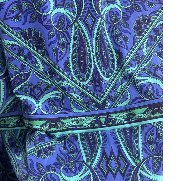 Cache Paisley Geometric Print Stretch Sheath Dress - Large - Picture 4 of 5
